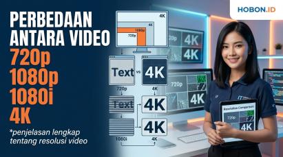 Perbedaan Antara Video 720p, 1080p, 1080i, dan 4K: Penjelasan Lengkap tentang Resolusi Video