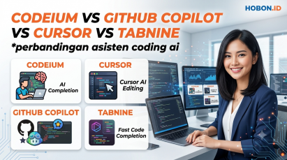Codeium vs GitHub Copilot vs Cursor vs Tabnine: Perbandingan Asisten Coding AI
